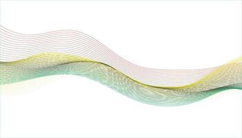 Abstract background with lines. Modern wavy stripes on white background. Curved wavy line. vector