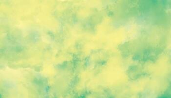 Green watercolor background with space. Green yellow clouds background. Abstract colorful background. Background with space for text. vector