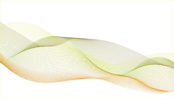 Abstract wave line background. Green wave background.