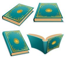 magic book keeper of magical information on paper cartoon stock illustration isolated on white background vector