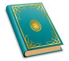 magic book keeper of magical information on paper cartoon stock illustration isolated on white background vector