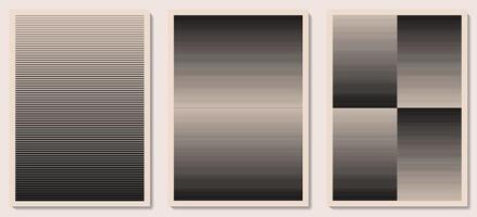 Black and White Abstract Pattern Set vector