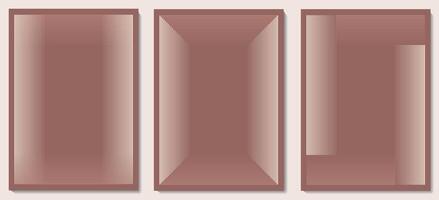Set of frames created with lines vector