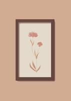 Frame with Dandelion vector