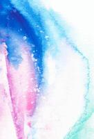 Multicolor bright saturated background with watercolor stains and texture, in blue, pink, turquoise colors vector