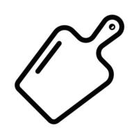 Cutting board outline icon. Editable stroke. vector