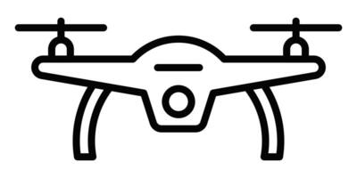 Minimalist drone icons illustration. Perfect for technology and aviation concepts. Editable stroke. vector