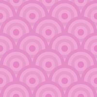 Pastel pink background on circle pattern. Geometric abstract background. vector