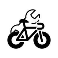 bicycle reparation shop solid icon design good for web or mobile app vector