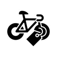 bicycle sale solid icon design good for web or mobile app vector