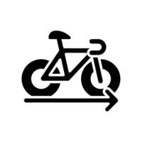 bicycle line solid icon design good for web or mobile app vector
