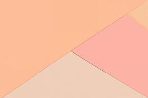 Abstract Geometric Paper Background in Peach, Pink, and Beige photo