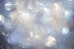 Golden Bokeh Lights on Abstract Background photo
