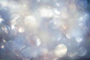 Golden Bokeh Lights on Abstract Background photo