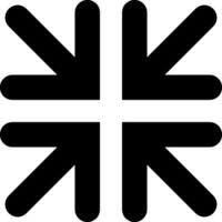 Full screen icon min stencil vector