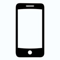 smart phone silhouette, contemporary and dynamic tech graphics vector