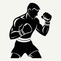 boxing poses illustration, comprehensive and precise combat stance designs vector