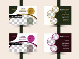 postcard design,design template. vector