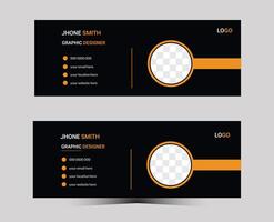 Email signature template,email signature vector