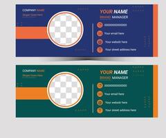 Email templates,email signature vector