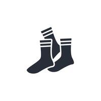 socks icon. .Editable stroke.linear style sign for use web design,logo.Symbol illustration. vector