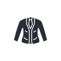 suit icon. .Editable stroke.linear style sign for use web design,logo.Symbol illustration. vector