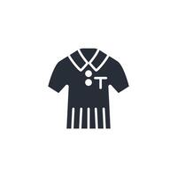 Polo Shirt icon. .Editable stroke.linear style sign for use web design,logo.Symbol illustration. vector