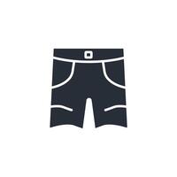 Shorts icon. .Editable stroke.linear style sign for use web design,logo.Symbol illustration. vector