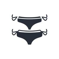Panties icon. .Editable stroke.linear style sign for use web design,logo.Symbol illustration. vector