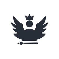 Angel icon. .Editable stroke.linear style sign for use web design,logo.Symbol illustration. vector