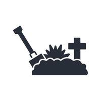 Bury icon. .Editable stroke.linear style sign for use web design,logo.Symbol illustration. vector