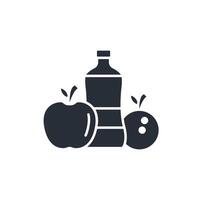 juice icon. .Editable stroke.linear style sign for use web design,logo.Symbol illustration. vector