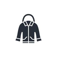jacket icon. .Editable stroke.linear style sign for use web design,logo.Symbol illustration. vector