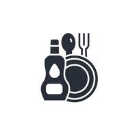 dish soap icon. .Editable stroke.linear style sign for use web design,logo.Symbol illustration. vector