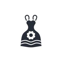dress icon. .Editable stroke.linear style sign for use web design,logo.Symbol illustration. vector