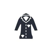 coat icon. .Editable stroke.linear style sign for use web design,logo.Symbol illustration. vector