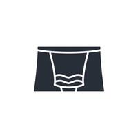 boxers icon. .Editable stroke.linear style sign for use web design,logo.Symbol illustration. vector