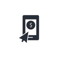 Mobile banking icon. .Editable stroke.linear style sign for use web design,logo.Symbol illustration. vector
