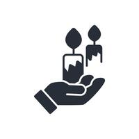 bereavement icon. .Editable stroke.linear style sign for use web design,logo.Symbol illustration. vector