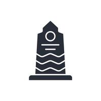 memorial icon. .Editable stroke.linear style sign for use web design,logo.Symbol illustration. vector