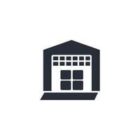 warehouse icon. .Editable stroke.linear style sign for use web design,logo.Symbol illustration. vector