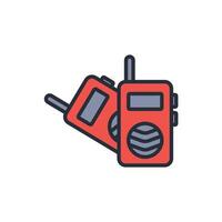 Walkie talkie icon. .Editable stroke.linear style sign for use web design,logo.Symbol illustration. vector