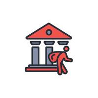 thief icon. .Editable stroke.linear style sign for use web design,logo.Symbol illustration. vector
