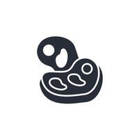 beef icon. .Editable stroke.linear style sign for use web design,logo.Symbol illustration. vector