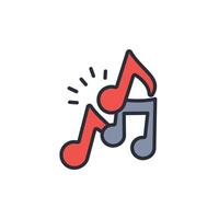 note icon. .Editable stroke.linear style sign for use web design,logo.Symbol illustration. vector
