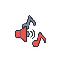 Sound icon. .Editable stroke.linear style sign for use web design,logo.Symbol illustration. vector