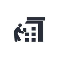 storing icon. .Editable stroke.linear style sign for use web design,logo.Symbol illustration. vector