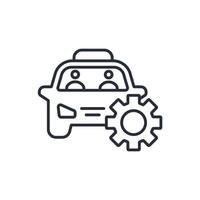 automotive engineering icon. .Editable stroke.linear style sign for use web design,logo.Symbol illustration. vector