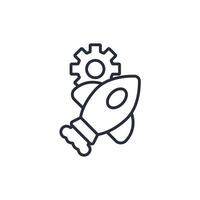 aerospace engineering icon. .Editable stroke.linear style sign for use web design,logo.Symbol illustration. vector
