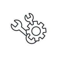 Mechanical engineering icon. .Editable stroke.linear style sign for use web design,logo.Symbol illustration. vector